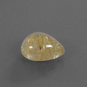Cuarzo rutilado amarillo natural de 2,35 ct, transparente, transparente / translúcido