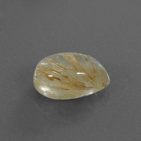Cuarzo rutilado amarillo natural de 3,53 ct, transparente, transparente / translúcido