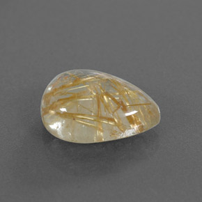 Cuarzo rutilado amarillo natural de 4,25 ct, transparente, transparente / translúcido