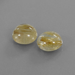 Gemas de cuarzo rutilado amarillo natural de  ct, transparente, transparente / translúcido