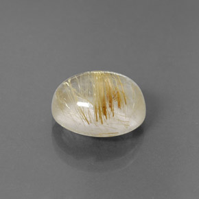 Cuarzo rutilado amarillo natural de 5,21 ct, transparente, transparente / translúcido