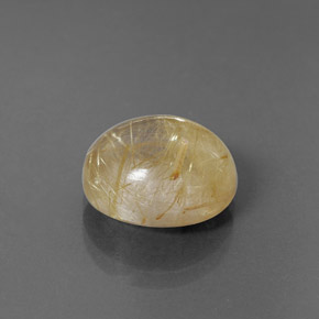 Cuarzo rutilado amarillo natural de 6,00 ct, transparente, transparente / translúcido