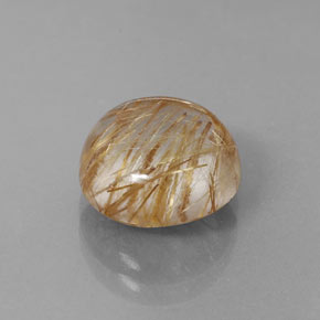 Cuarzo rutilado amarillo natural de 5,35 ct, transparente, transparente / translúcido