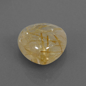 Cuarzo rutilado amarillo natural de 5,25 ct, transparente, transparente / translúcido