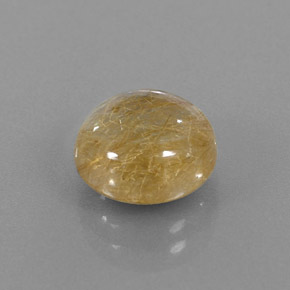Cuarzo rutilado amarillo natural de 3,81 ct, transparente, transparente / translúcido