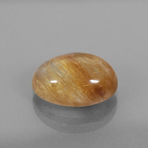 Cuarzo rutilado amarillo natural de 6,11 ct, transparente, transparente / translúcido
