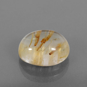 Cuarzo rutilado amarillo natural de 5,05 ct, transparente, transparente / translúcido