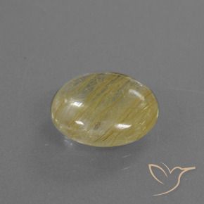 Cuarzo rutilo Amarillo pálido natural de 5.50 ct, Redondo, Transparente