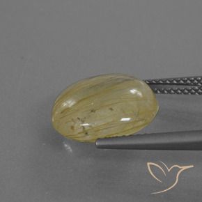 Cuarzo rutilo Amarillo pálido natural de 5.50 ct, Redondo, Transparente