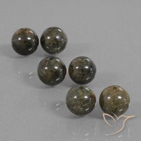 Gemas de Cuarzo rutilo Marrón natural de 22.88 ct, Esfera / Bola, Translúcido