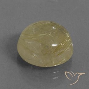 Cuarzo rutilo Amarillo toscana natural de 11.66 ct, Redondo, Transparente