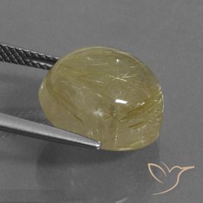 Cuarzo rutilo Amarillo toscana natural de 11.66 ct, Redondo, Transparente