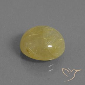 Cuarzo rutilo Amarillo cálido natural de 8.01 ct, Redondo, Translúcido