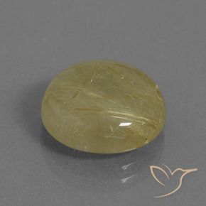 Cuarzo rutilo Amarillo toscana natural de 7.13 ct, Redondo, Transparente