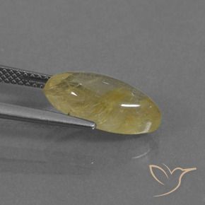 Cuarzo rutilo Amarillo claro natural de 3.58 ct, Marquesa, Transparente
