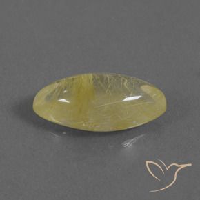 Cuarzo rutilo Amarillo terroso claro natural de 5.01 ct, Marquesa, Transparente