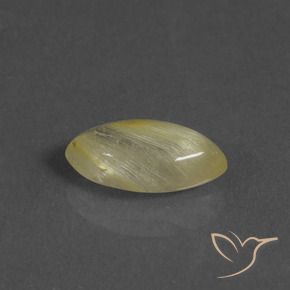 Cuarzo rutilo Amarillo cálido natural de 3.00 ct, Marquesa, Transparente