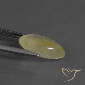 Cuarzo rutilo Amarillo cálido natural de 3.00 ct, Marquesa, Transparente