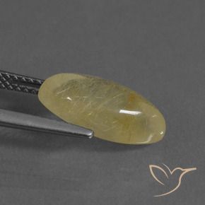 Cuarzo rutilo Amarillo toscana natural de 3.35 ct, Marquesa, Transparente