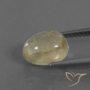 Cuarzo rutilo Amarillo claro natural de 2.94 ct, En forma de pera, Transparente