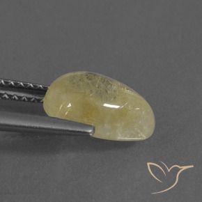 Cuarzo rutilo Amarillo claro natural de 2.36 ct, En forma de pera, Transparente