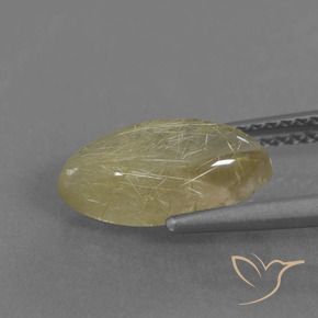 Cuarzo rutilo Amarillo cálido natural de 2.35 ct, Marquesa, Transparente