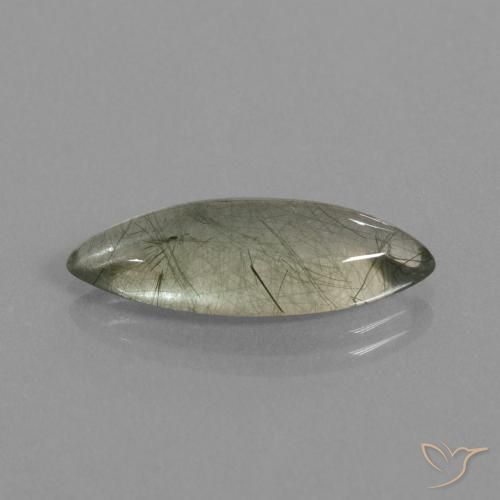 Cuarzo rutilo Claro con inclusiones natural de 7.05 ct, Marquesa, Transparente