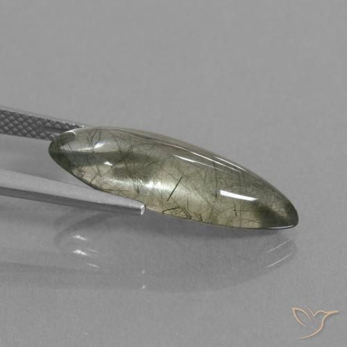 Cuarzo rutilo Claro con inclusiones natural de 7.05 ct, Marquesa, Transparente