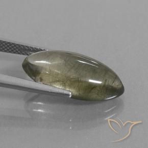 Cuarzo rutilo Claro con inclusiones natural de 7.80 ct, Marquesa, Transparente