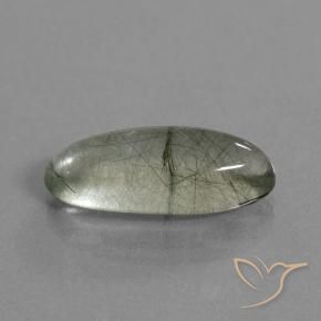 Cuarzo rutilo Verde claro natural de 8.76 ct, Marquesa, Transparente