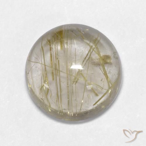 5.19ct Natural Amarillo toscana Cuarzo rutilo, Redondo, Transparente