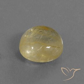Cuarzo rutilo Amarillo toscana natural de 5.14 ct, Redondo, Transparente