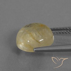 Cuarzo rutilo Amarillo toscana natural de 5.14 ct, Redondo, Transparente