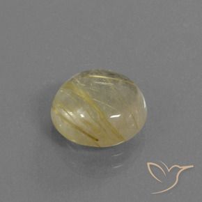 Cuarzo rutilo Amarillo pálido natural de 4.56 ct, Redondo, Transparente