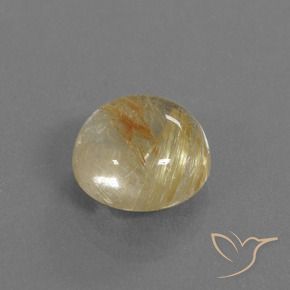 Cuarzo rutilo Marrón cálido natural de 5.53 ct, Redondo, Transparente