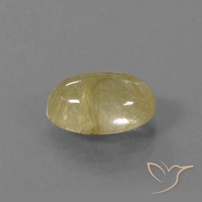 Cuarzo rutilo Amarillo toscana natural de 5.06 ct, Ovalada, Transparente