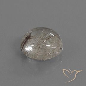 Cuarzo rutilo Marrón claro natural de 5.09 ct, Corte Redondo, Transparente
