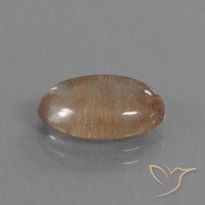 Cuarzo rutilo Claro con cobre natural de 3.64 ct, Ovalada, Transparente