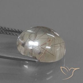 Cuarzo rutilo Marrón claro natural de 6.24 ct, Redondo, Transparente