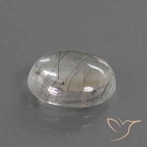 Cuarzo rutilo Claro con cobre natural de 6.17 ct, Redondo, Transparente