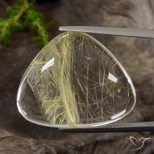 40.20ct Natural Amarillo dijón muy claro Cuarzo rutilo, Trillón, Transparente