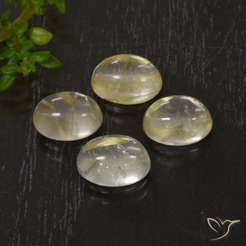 5.54ctw Natural Amarillo toscana Cuarzo rutilo, Ovalada, Transparente