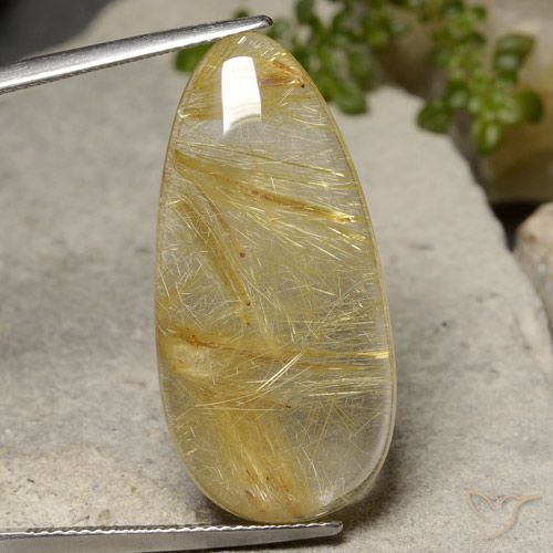 22.57ct Natural Amarillo toscana Cuarzo rutilo, En forma de pera, Translúcido