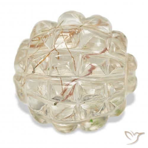 Cuarzo rutilo Dorado claro natural de 26.30 ct, Elegante, Transparente