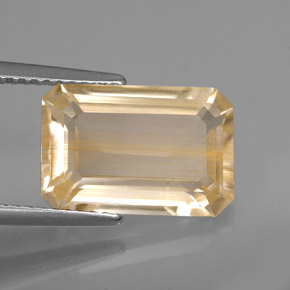 Topacio rutilo Dorado natural de 6.19 ct, Transparente, Transparente / Translúcido