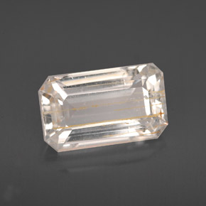 Topacio rutilado amarillo natural de 4,64 ct, transparente, transparente / translúcido
