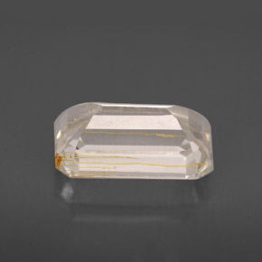 Topacio rutilado amarillo natural de 4,64 ct, transparente, transparente / translúcido