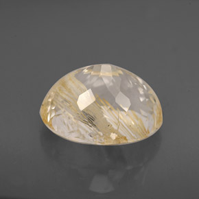 Topacio rutilado amarillo natural de 7,05 ct, transparente, transparente / translúcido