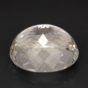 Topacio rutilado amarillo natural de 55,13 ct, transparente, transparente / translúcido