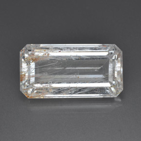 Topacio rutilado amarillo natural de 39,04 ct, transparente, transparente / translúcido
